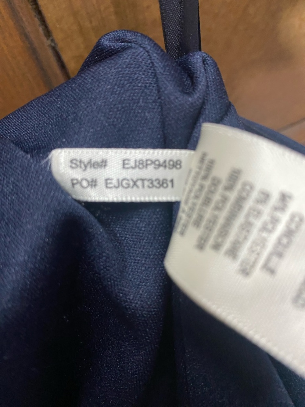 Eliza J Blue one shoulder dress with bow size 0P - Picture 10 of 10